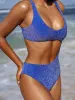Lurex Cut Out One-Piece Swimsuit sold by BERLOOK