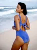 Lurex Cut Out One-Piece Swimsuit sold by BERLOOK