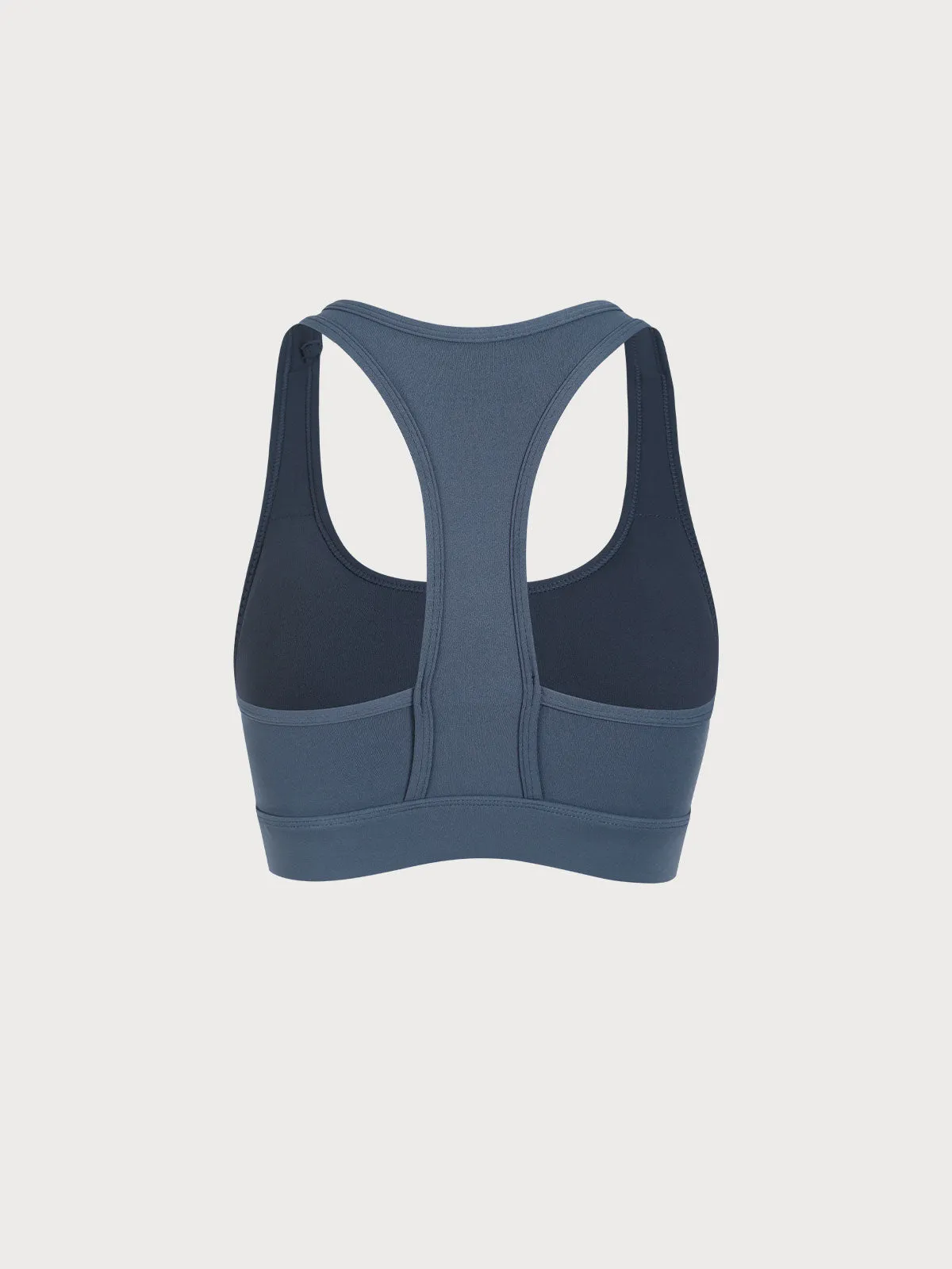 Navy U Neck Sports Bra sold by BERLOOK product image thumbnail 5