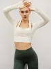 Beige Halter Long Sleeve Top sold by BERLOOK