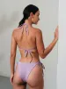 Purple Reversible Tie Bikini Bottom sold by BERLOOK
