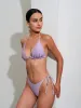 Purple Reversible Tie Bikini Bottom sold by BERLOOK