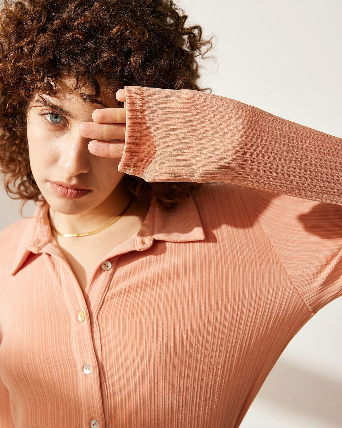 Ribbed Lapel Cardigan sold by BERLOOK product image thumbnail 5