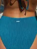 Navy Solid Textured Bikini Bottom sold by BERLOOK