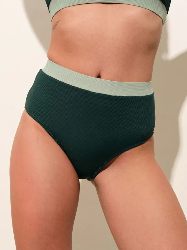 Color Block High Waist Bikini Bottom sold by BERLOOK