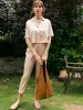 Pocket Viscose Crop Blouse sold by BERLOOK