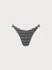 Black Geometric Textured Bikini Bottom sold by BERLOOK