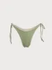 Ribbed Tie Reversible Bikini Bottom sold by BERLOOK