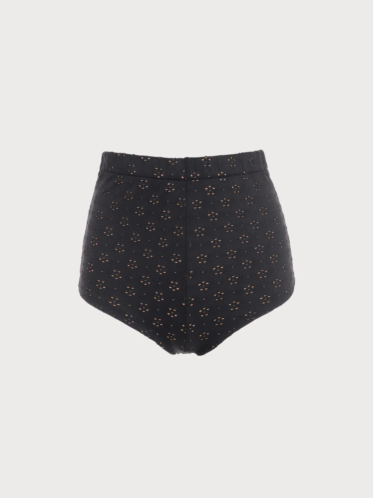 Black Floral Coverage Bikini Bottom sold by BERLOOK product image thumbnail 5