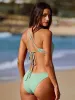 Twist Backless Bikini Top sold by BERLOOK