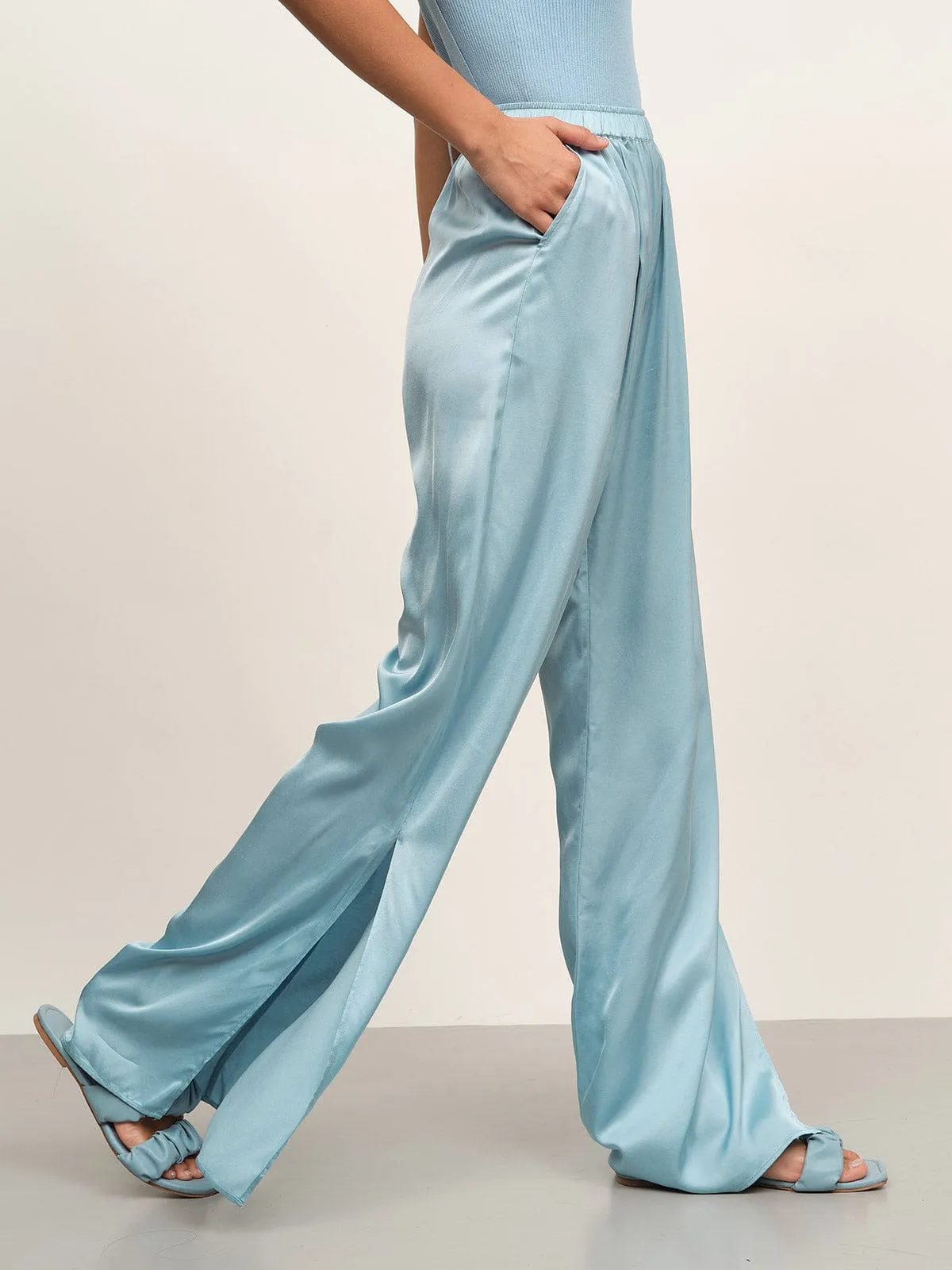 Split Wide Leg Pants sold by BERLOOK product image thumbnail 2