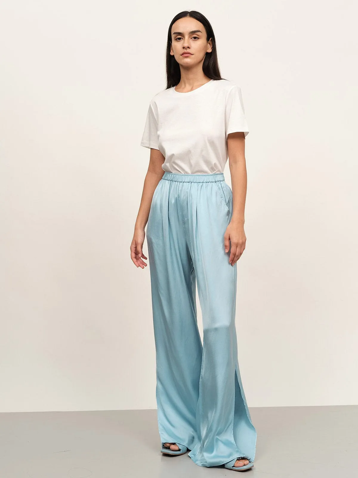 Split Wide Leg Pants sold by BERLOOK product image thumbnail 4