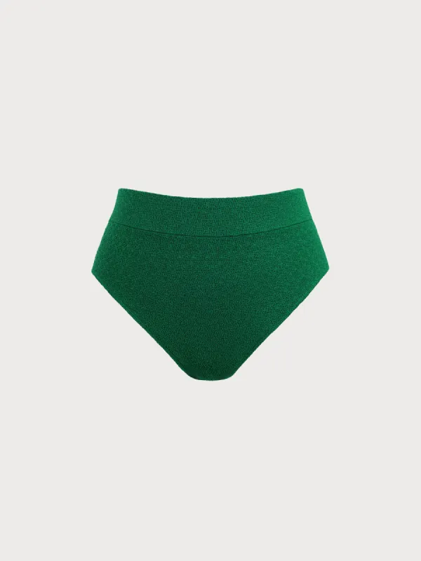 Green High Waisted Plus Size Bikini Bottom sold by BERLOOK