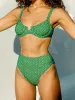 Geometric Textured Underwire Bikini Top sold by BERLOOK