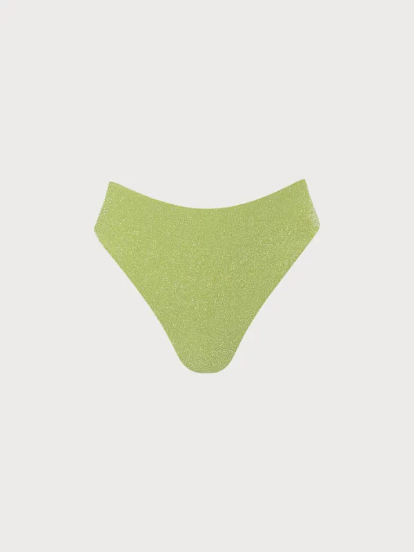 Light Green Lurex Bikini Bottom sold by BERLOOK