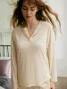 V Neck TENCEL™ Lyocell Fibers Split Top sold by BERLOOK