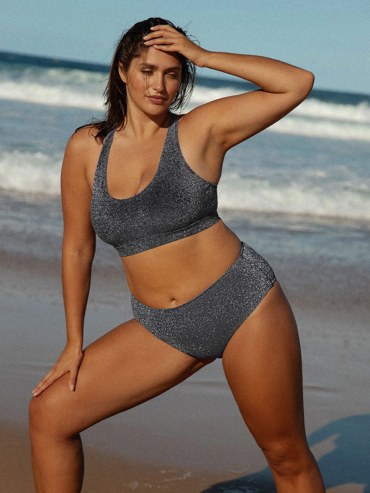 Lurex Backless Plus Size Bikini Top sold by BERLOOK product image thumbnail 4