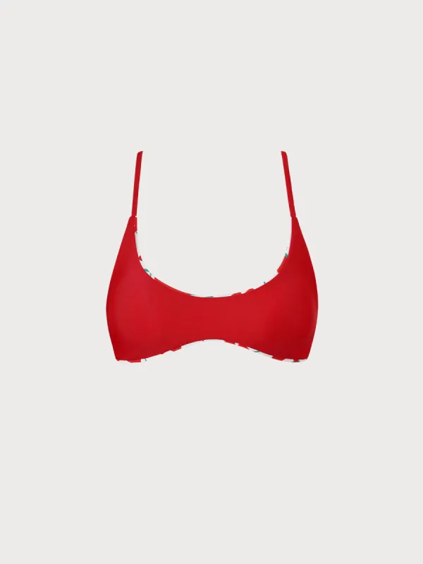 Reversible Floral Bikini Top sold by BERLOOK