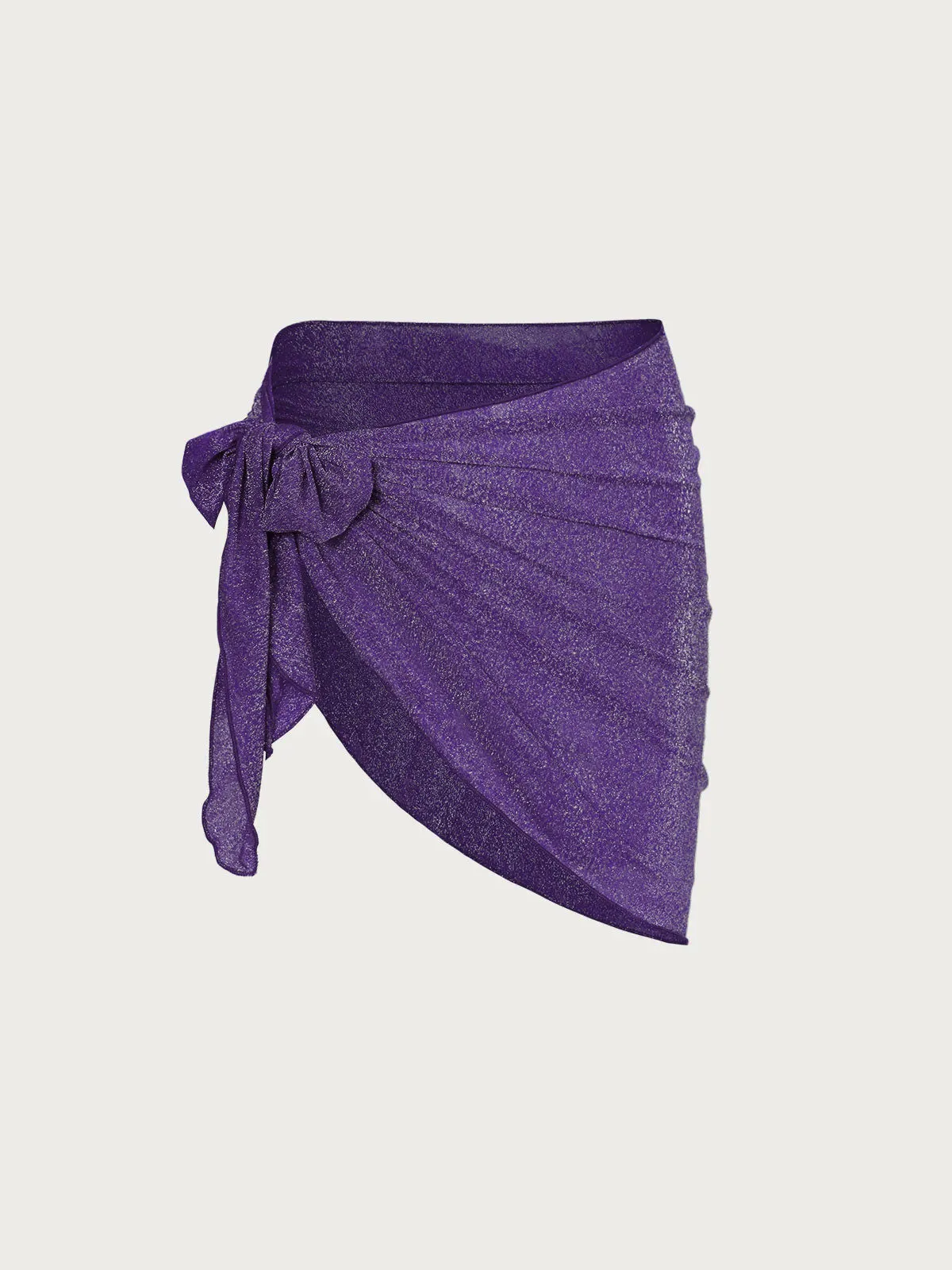 Purple Lurex Cover-Up Skirt sold by BERLOOK product image thumbnail 4