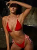 Red Reversible Tie Floral Bikini Bottom sold by BERLOOK