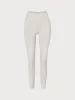 Beige V-Waist Leggings 26” sold by BERLOOK