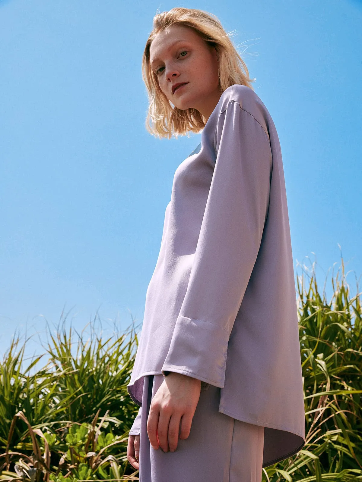 Solid Side Split Blouse sold by BERLOOK product image thumbnail 5