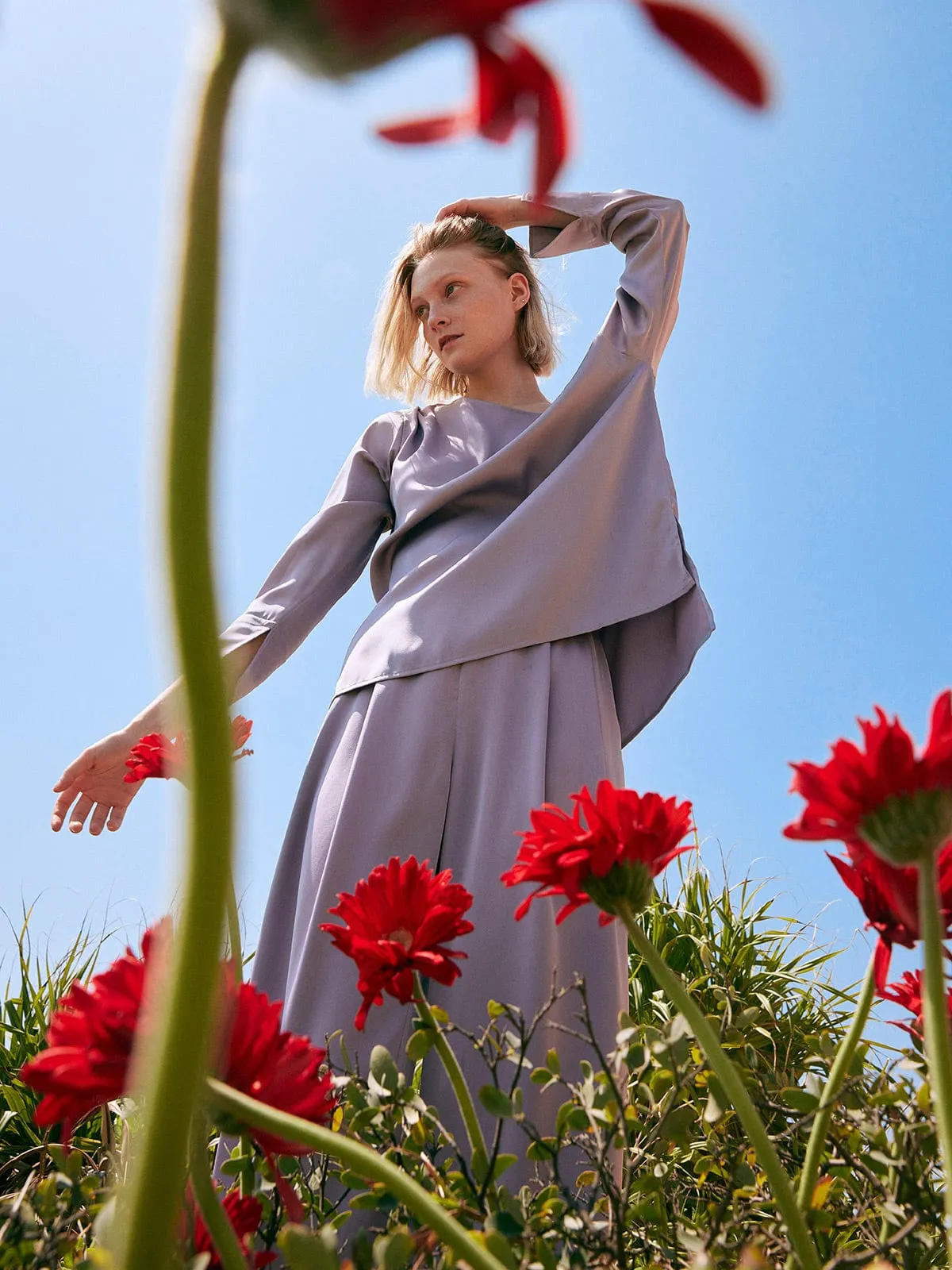 Solid Side Split Blouse sold by BERLOOK product image thumbnail 3
