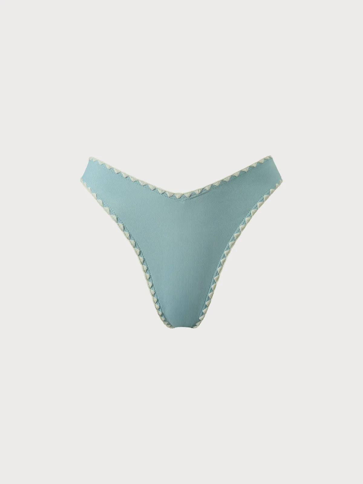 Cyan Contrast Stitch Bikini Bottom sold by BERLOOK product image thumbnail 5