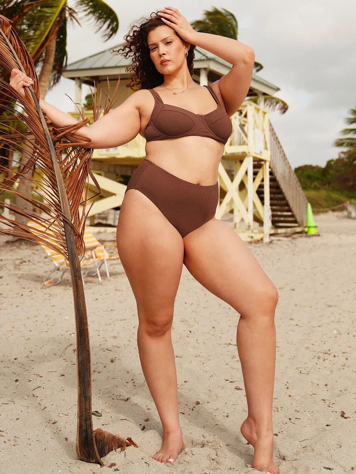 Coffee Plus Size Bikini Bottom sold by BERLOOK product image thumbnail 5