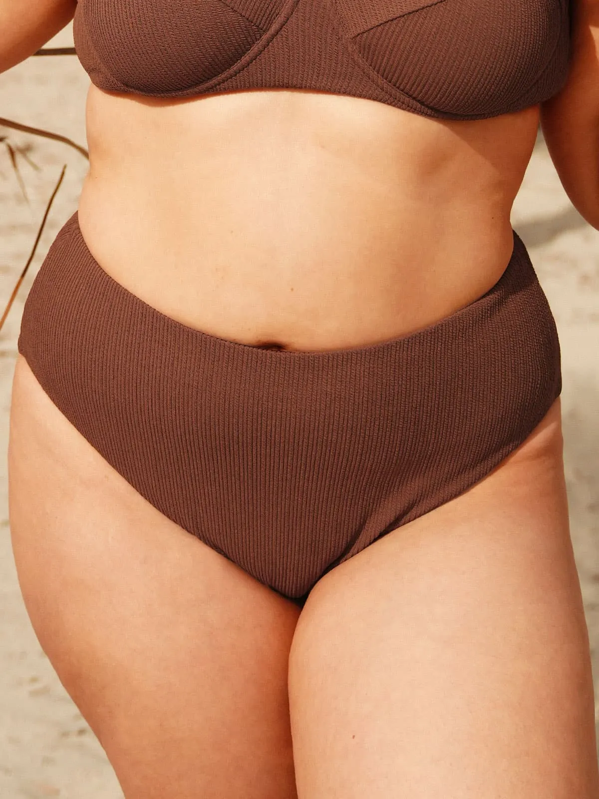 Coffee Plus Size Bikini Bottom sold by BERLOOK