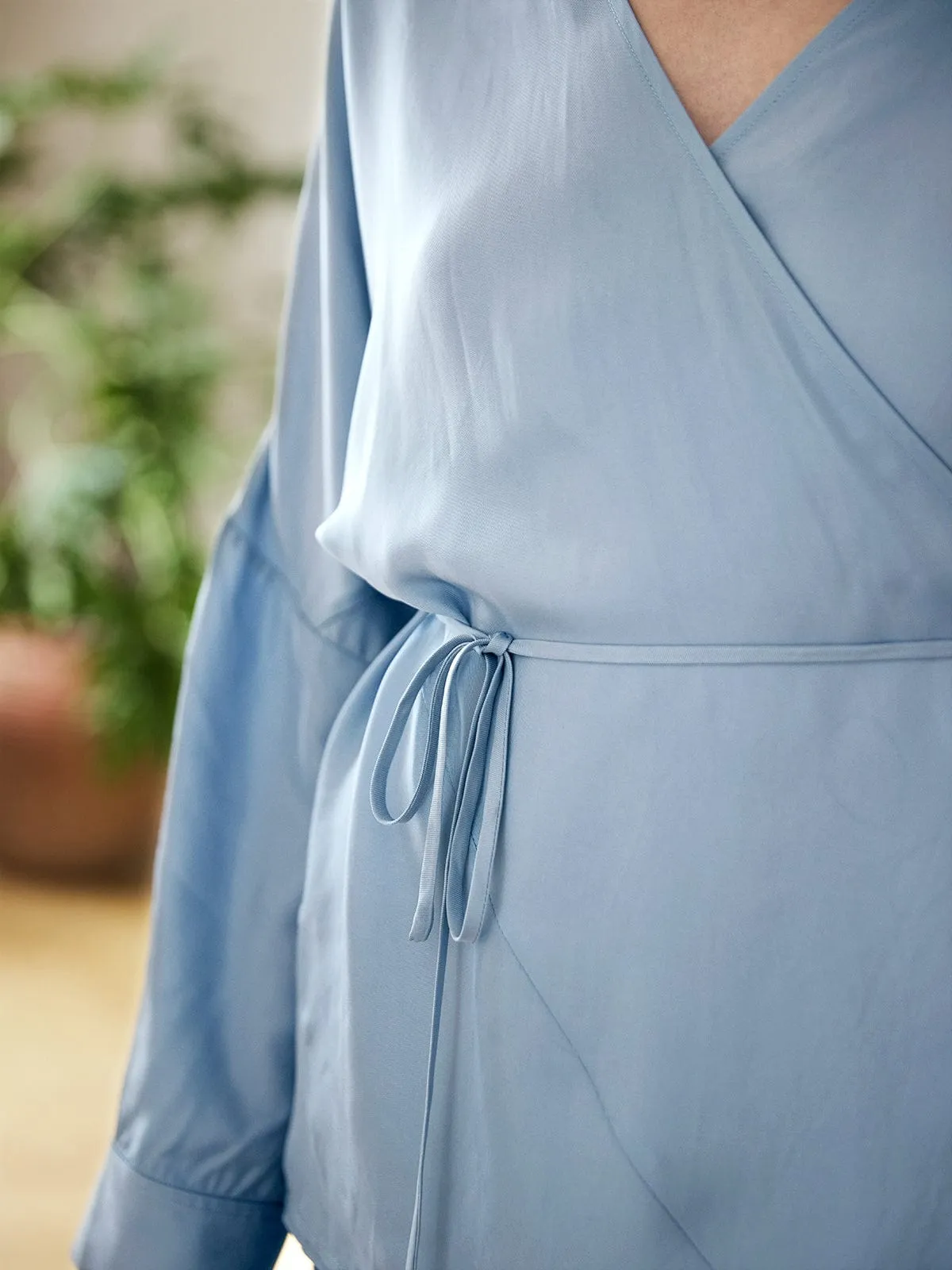 Solid Adjustable Belt Blouse sold by BERLOOK product image thumbnail 4