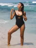 Black Cutout One-Piece Swimsuit sold by BERLOOK
