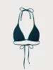 Malachite Green Halter Velvet Bikini Top sold by BERLOOK