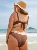 Solid Low Waisted Plus Size Bikini Bottom sold by BERLOOK