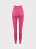 Rose Red Cross Back Lycra® Leggings 25” sold by BERLOOK