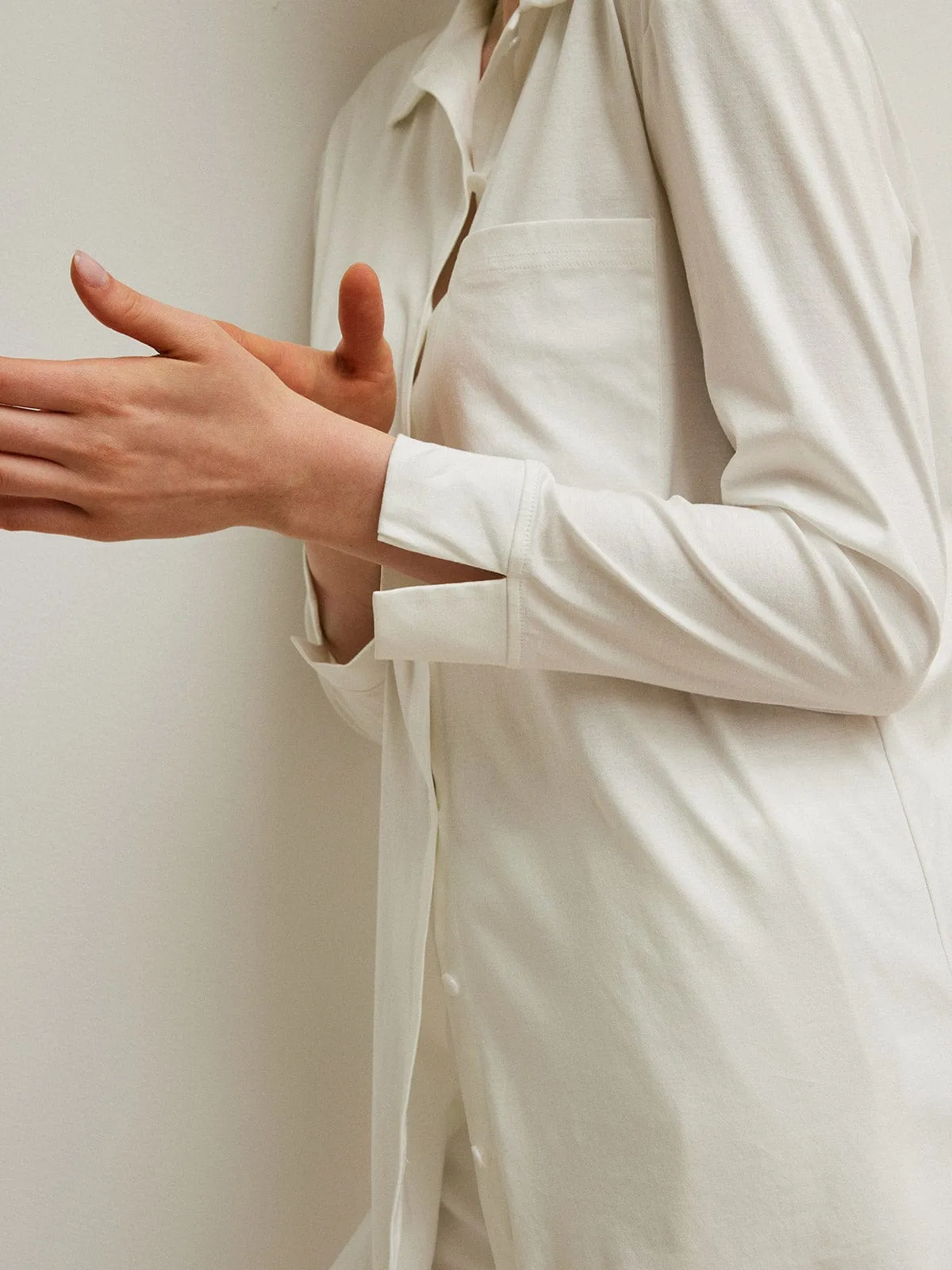 Cuff Supima Cotton Split Shirt sold by BERLOOK product image thumbnail 3