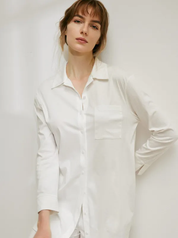 Cuff  Supima Cotton Split Shirt sold by BERLOOK