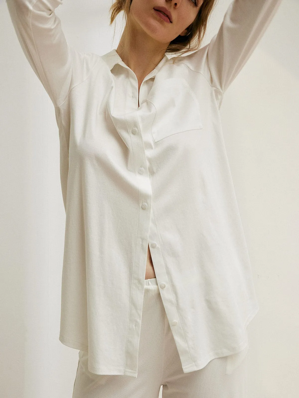 Cuff Supima Cotton Split Shirt sold by BERLOOK product image thumbnail 5