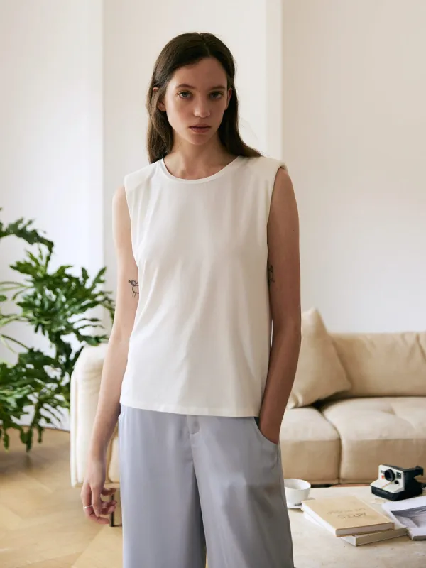 Solid Color TENCEL™ Modal Fibers Tank Top sold by BERLOOK