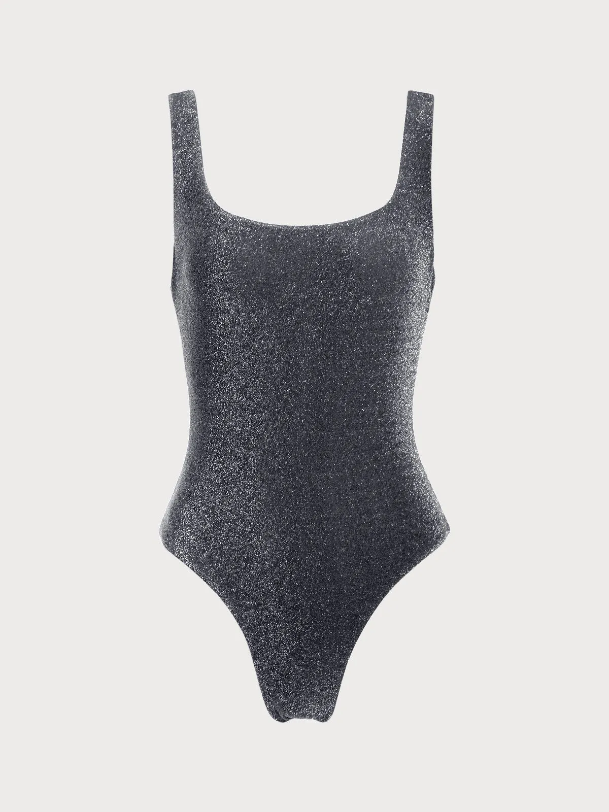 Black Lurex No Padding One-Piece Swimsuit sold by BERLOOK product image thumbnail 5