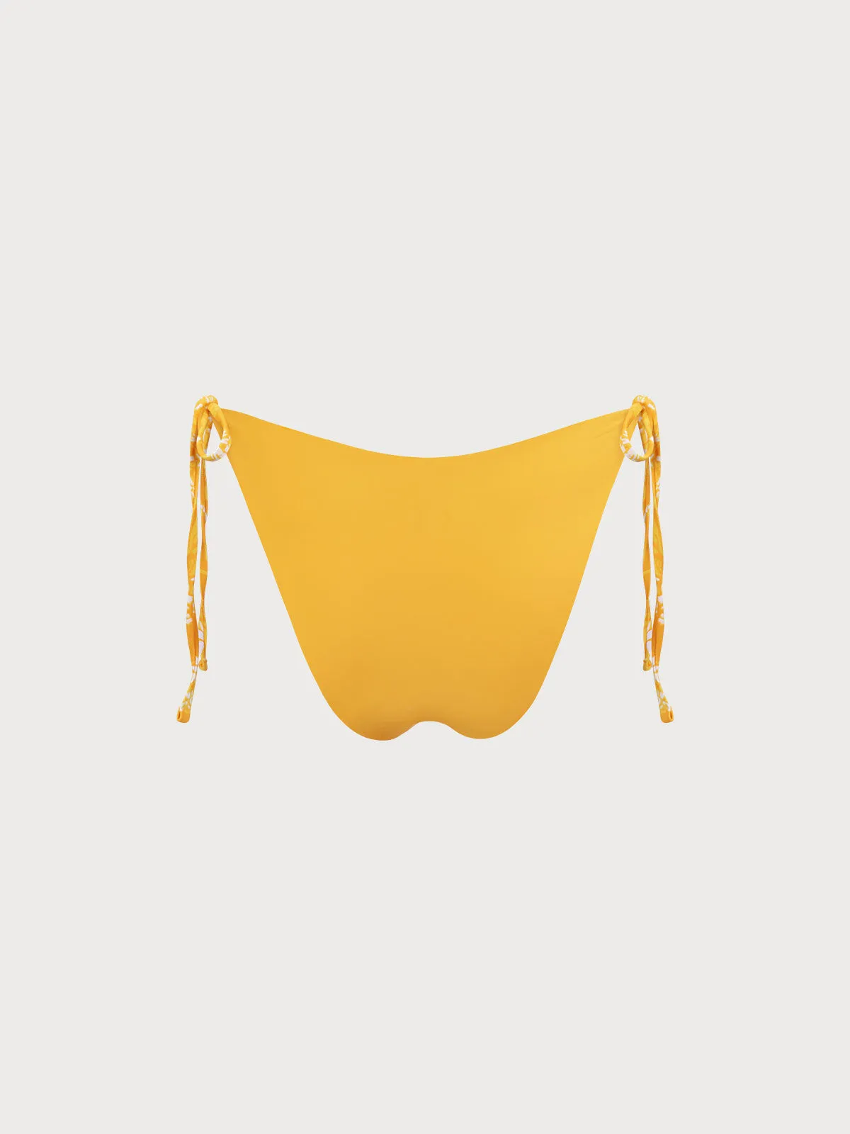 Reversible Yellow Floral Tie Bikini Bottom sold by BERLOOK product image thumbnail 5