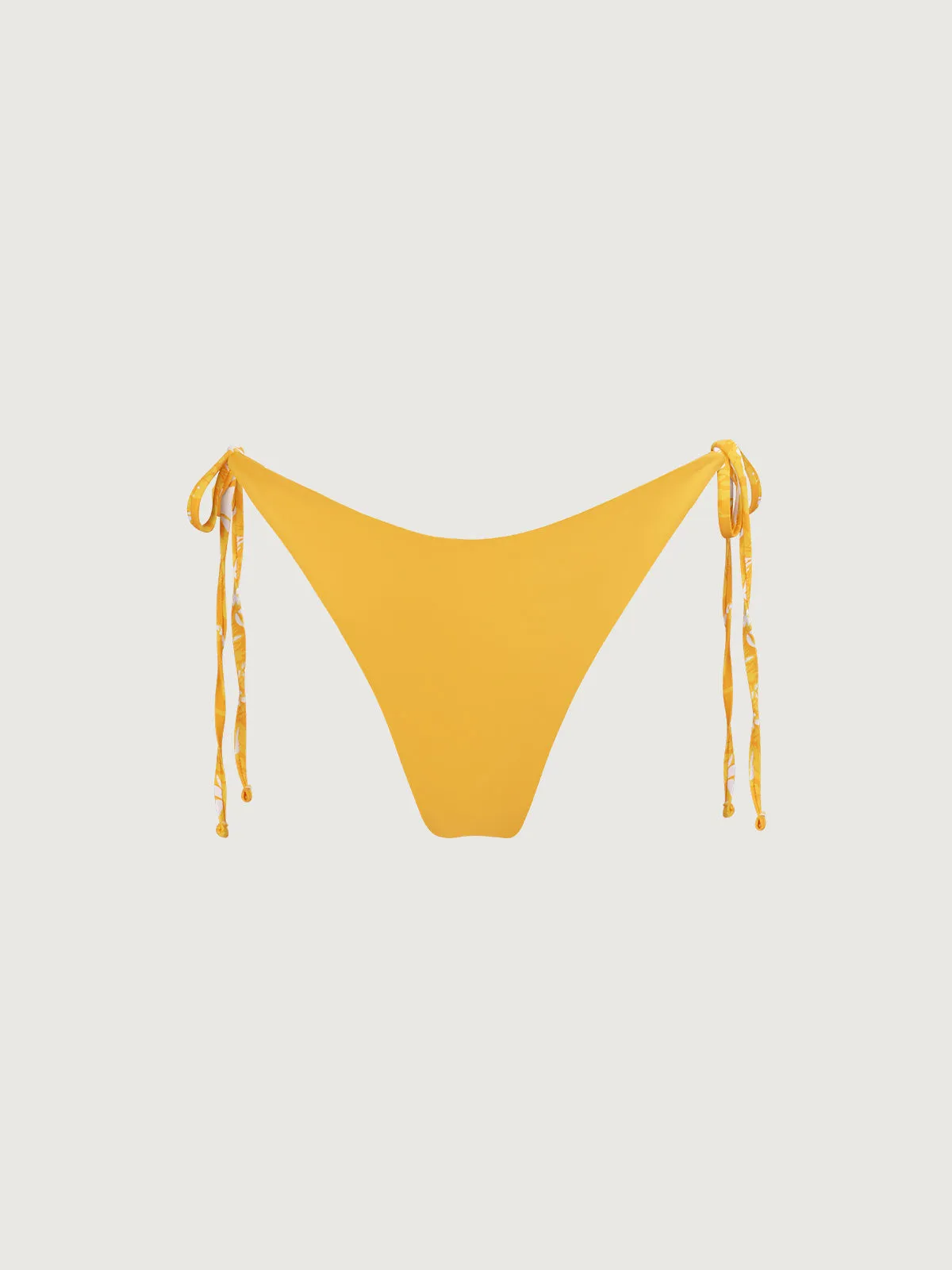 Reversible Yellow Floral Tie Bikini Bottom sold by BERLOOK product image thumbnail 4