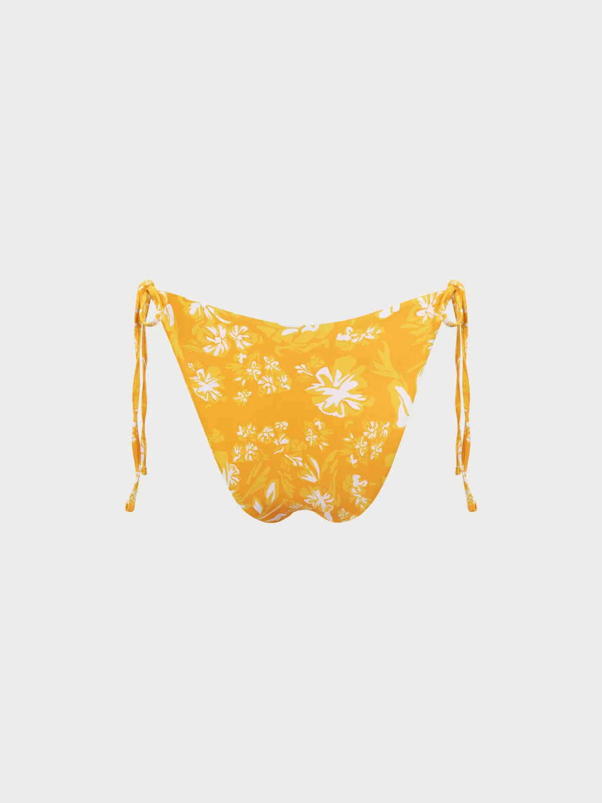Reversible Yellow Floral Tie Bikini Bottom sold by BERLOOK product image thumbnail 3