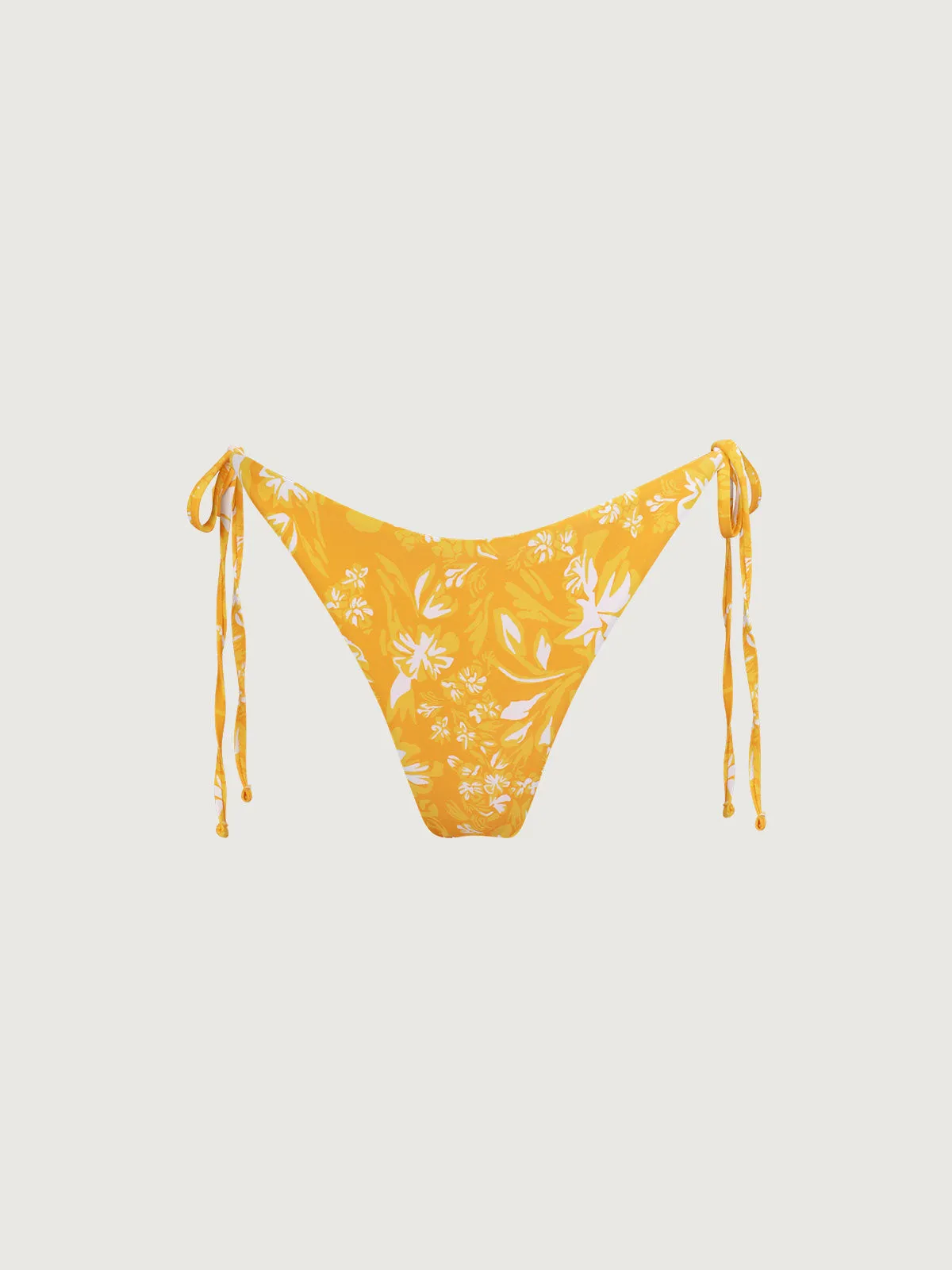 Reversible Yellow Floral Tie Bikini Bottom sold by BERLOOK product image thumbnail 2