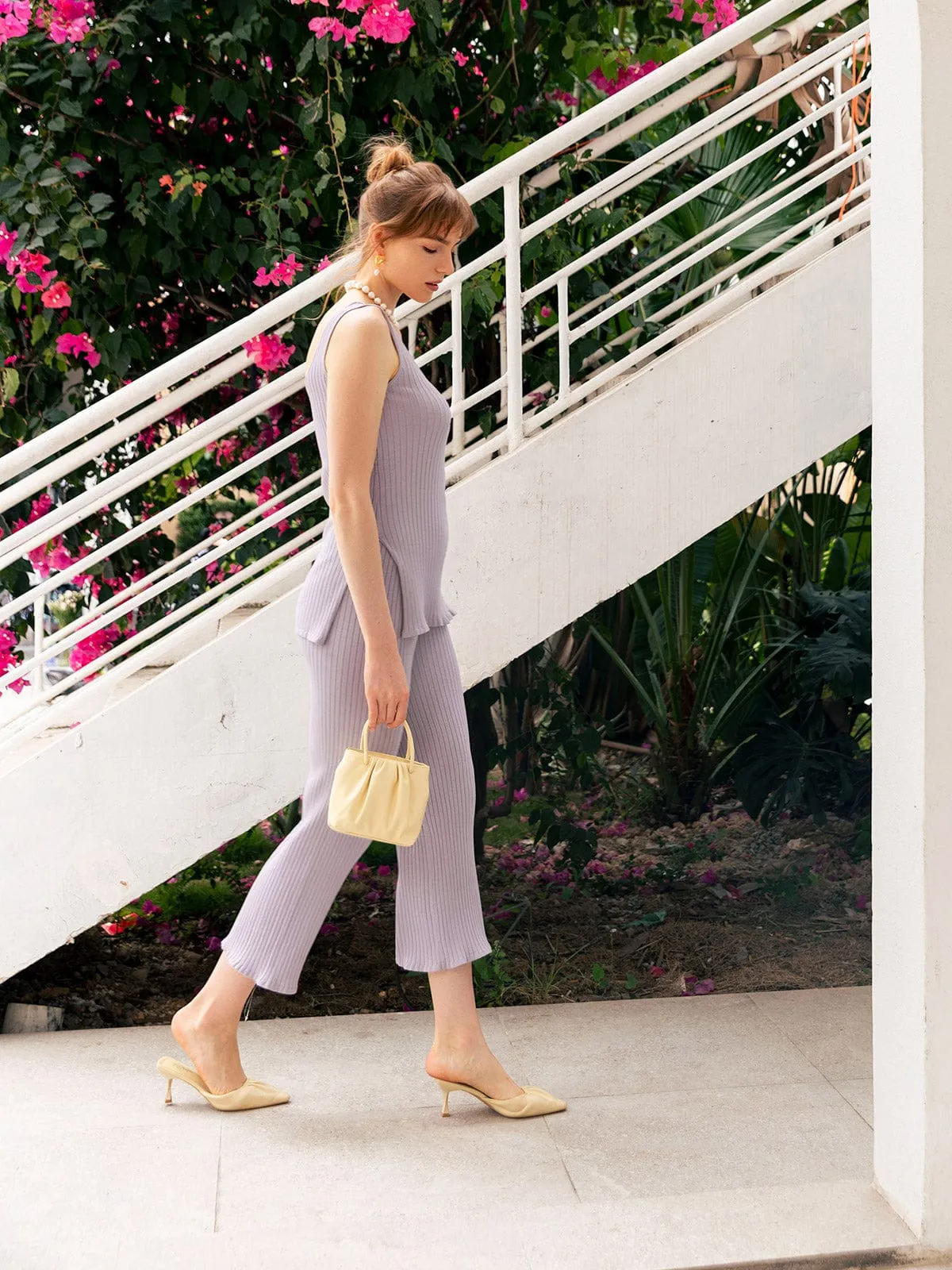 Frill Trim Knit Pants sold by BERLOOK product image thumbnail 2