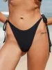 Black Beaded Side Tie Bikini Bottom sold by BERLOOK