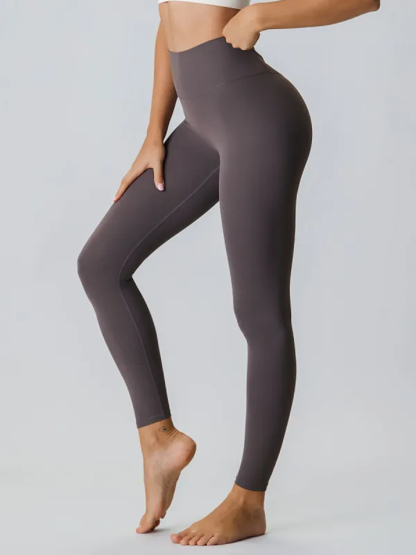 Dark Coffee Cut Out Leggings 24" sold by BERLOOK