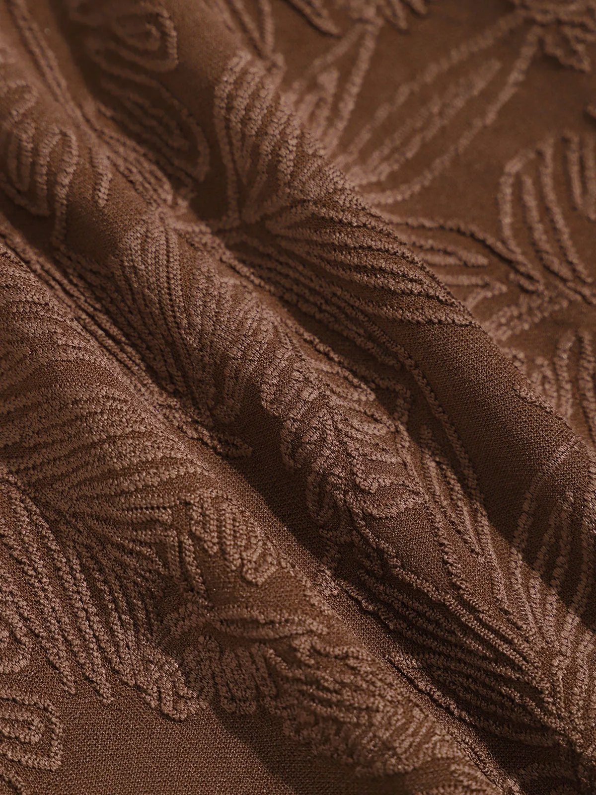Coffee Jacquard Cutout Bikini Top sold by BERLOOK product image thumbnail 4
