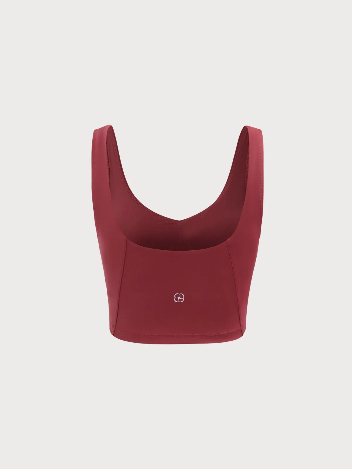 Dark Red V Neck Tank Top - High Support sold by BERLOOK product image thumbnail 2