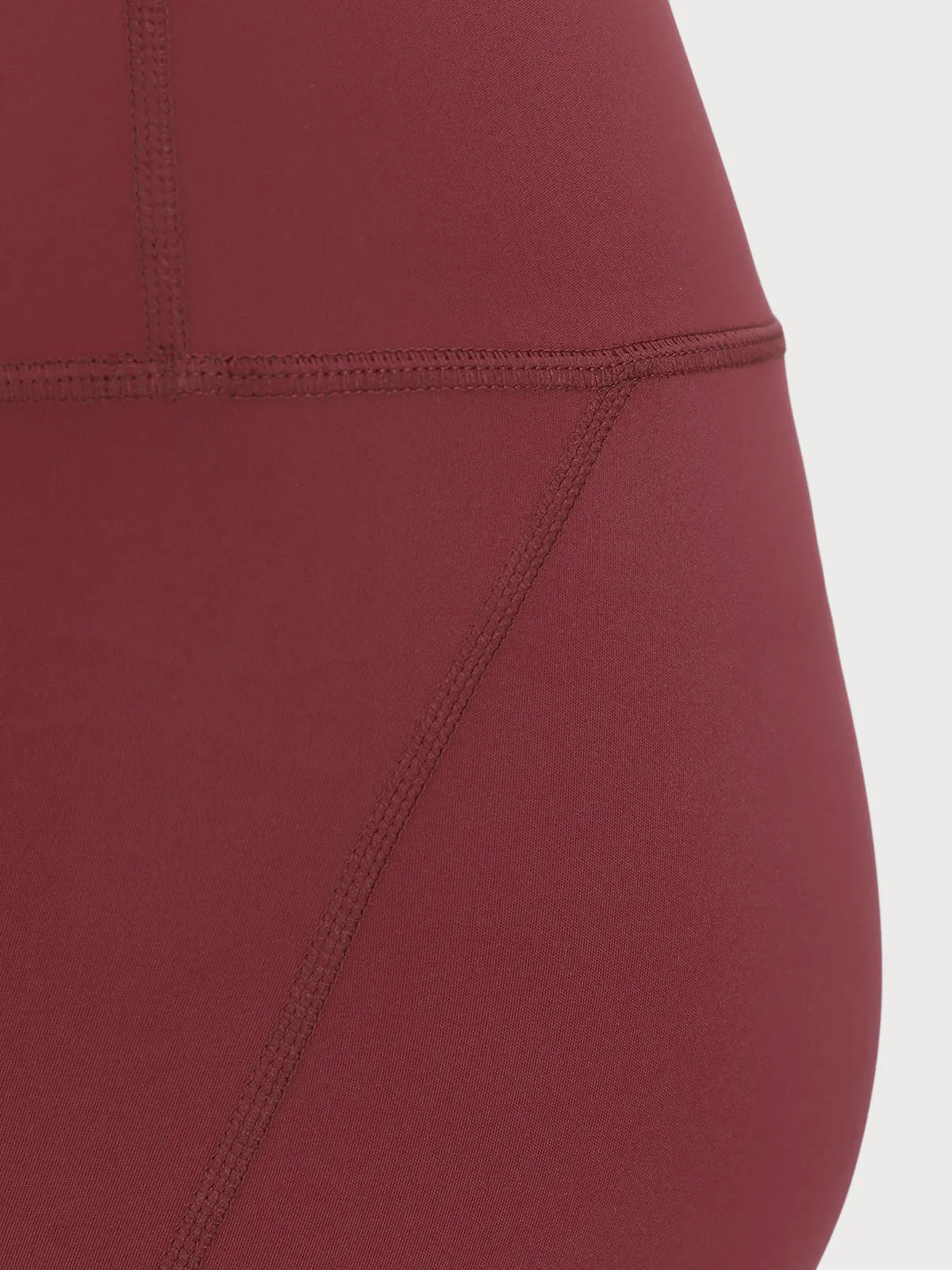 Dark Red High Waisted Mesh Leggings 24" sold by BERLOOK product image thumbnail 4